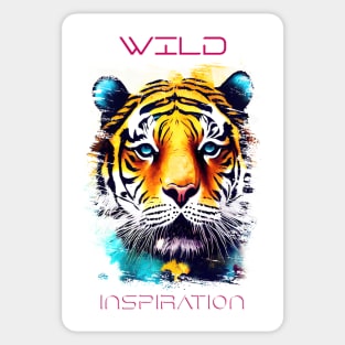 Tiger Wild Nature Animal Colors Art Painting Sticker